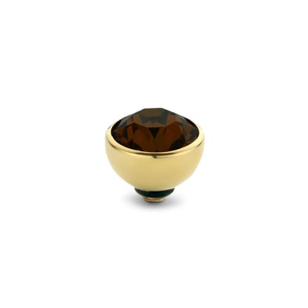 MelanO Twisted Zirkonia Setting Gold/Coffee 6mm M01SR-5011-06MM-G-COFFEE