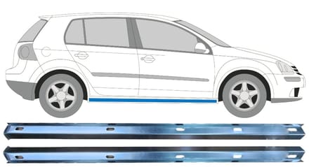 Reparatie dorpel voor Volkswagen Golf 5 2003-2009 / Links + Rechts / Set
