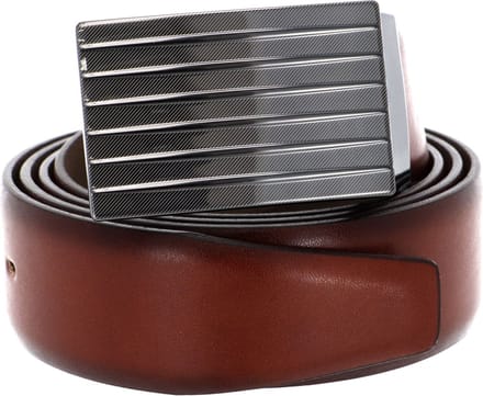 Vanzetti Leren riem 35mm Leather Belt W80 Mid Brown bruine