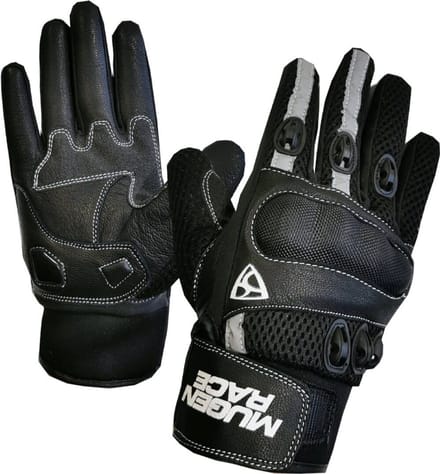 MUGENRACE Halfy Zwarte Handschoenen - Handschoen