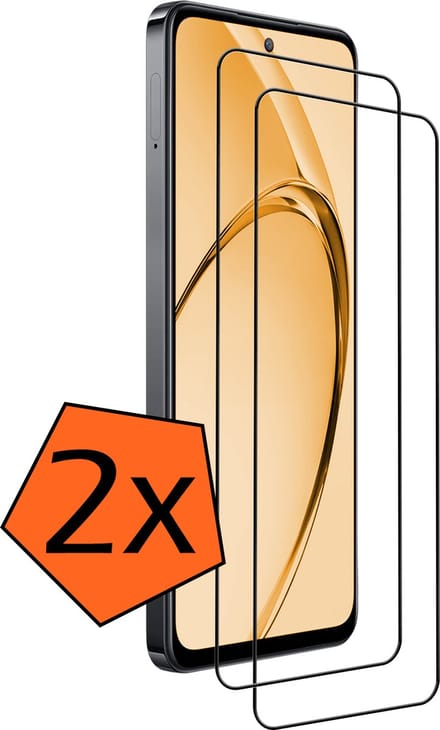 Screenprotector - 2 Stuks - Geschikt voor OPPO A80 - Full Cover - Gehard Glas - Beschermglas - Tempered Glass - Screen Protector