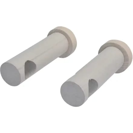 Decomode - Gordijnsteun - Metaal - Taupe - Dia. 28mm 12cm - 2 Stuks