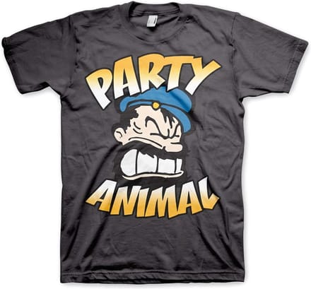 Popeye Brutos Party Animal T-shirt donkergrijs