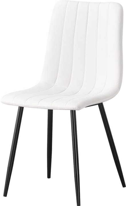 Luxury4Home IRIS - Eetkamerstoel - Ecru Welur - Metalen Poten - Luxe Design