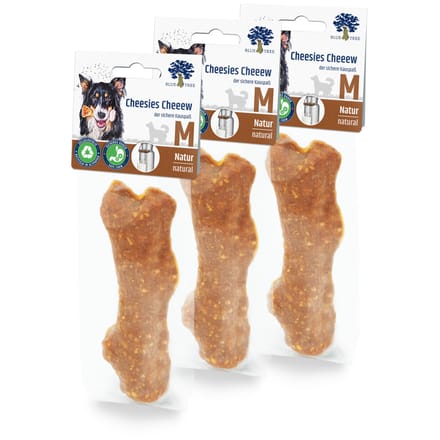 3x50g Blue Tree Cheesie Cheeew naturel maat M hondensnacks