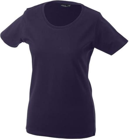 James and Nicholson Dames/dames Basic T-Shirt (Aubergine)