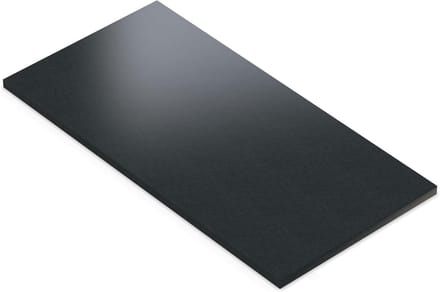 Tafelblad - Werkblad Bureaublad - Meubelprojecten Binnen - Robuuste ABS-rand - 60x60 cm - Zwart