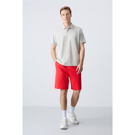 Heren Katoenmix Sweatershorts