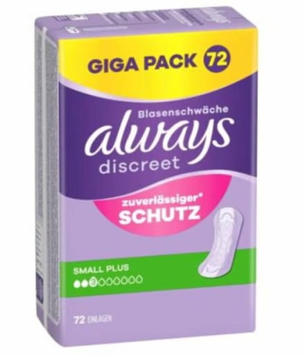 Always Inlegkruisje Small Plus - 72 stuks