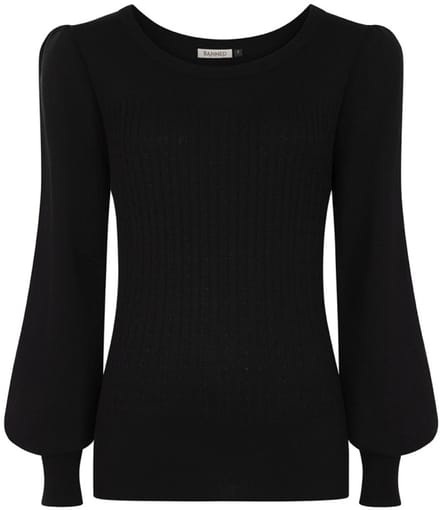 Banned - Una Gebreide trui - 4XL - Zwart