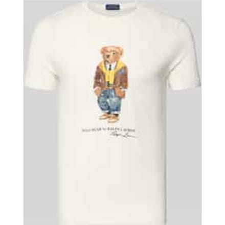 T-shirt met labelprint
