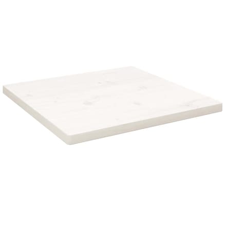 vidaXL - Tafelblad - vierkant - 40x40x2,5 - cm - massief - grenenhout - wit