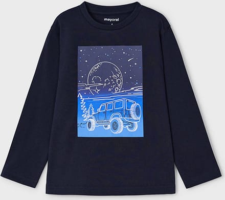 MAYORAL - T-shirt - Maat 104 - Jongens - ZWART -