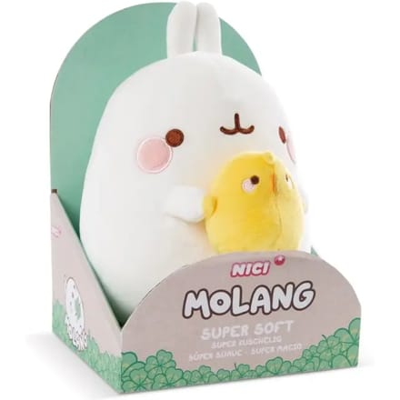 NICI NICI - Knuffel MOLANG met Piu Piu 24cm in geschenkverpakking.