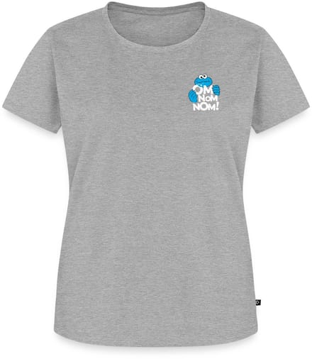 Sesamstraat Cookie Monster Om Nom Nom Premium T Shirt Dames
