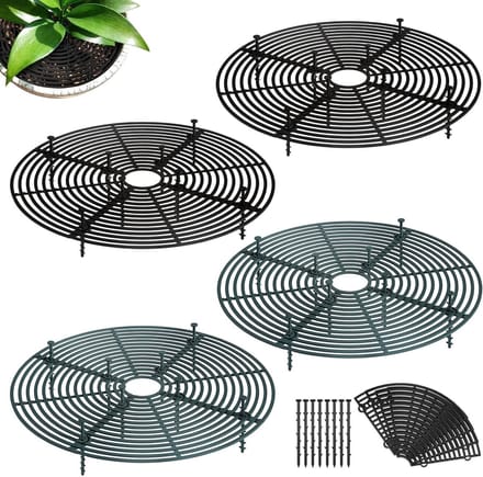 Set van 4 verstelbare plantbeschermingsnetten van 30 cm voor optimale bescherming van planten