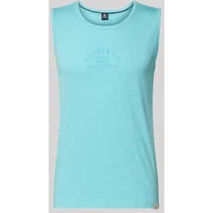 Tanktop met statementprint en ronde hals