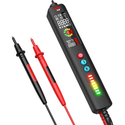 BSIDE X2 Slimme Digitale Multimeter Infrarood Temperatuurmeting LCD-Scherm AC DC Spanningsdetector zwart