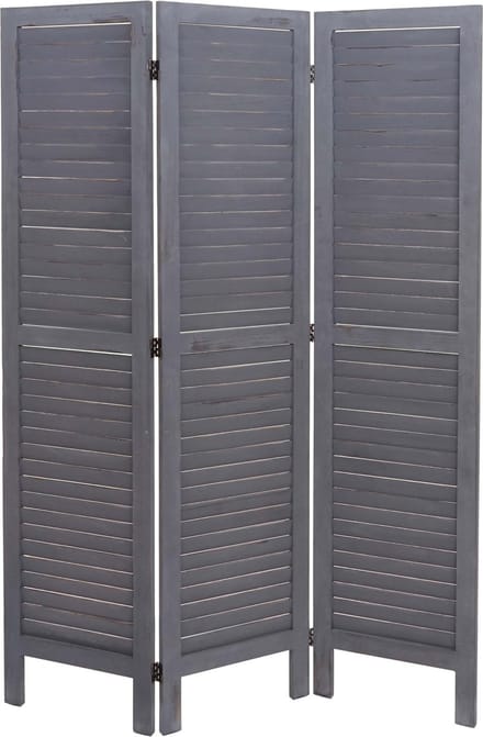 Kamerscherm MCW-G30, privacyscherm, shabby look 170x120cm ~ grijs