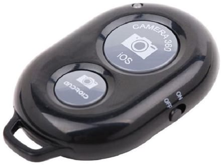 Bluetooth Remote Shutter Zwart – Afstandsbediening voor iOS & Android – Inclusief CR2032 Batterij