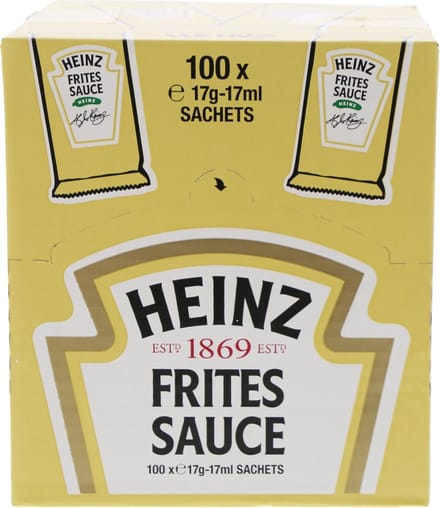 Heinz Fritessaus sachets - Doos 100 stuks x 1,7 cl