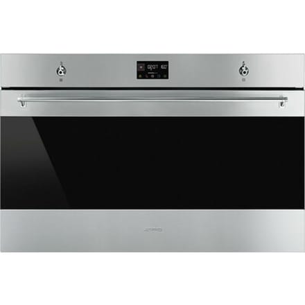SMEG Thermogeventileerd Oven Oven , Classici, 90 cm, Thermogeventileerd, Roestvrij staal, A+, Pyrolyse