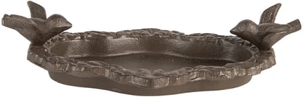 Clayre & Eef Vogelvoederbak Vogel 24x13x6 cm Bruin Metaal