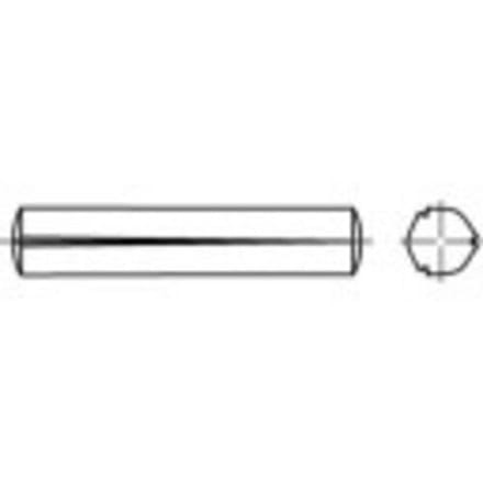 TOOLCRAFT 135922 Gekerfde conische pen (Ø x l) 2 mm x 6 mm Staal 250 stuk(s)