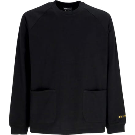 Heren T-shirt met lange mouwen Pocket L/s Tee Zwart