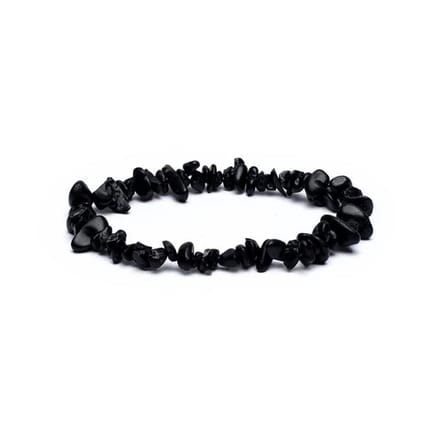 Armband Zwarte Toermalijn Chips - Elastisch