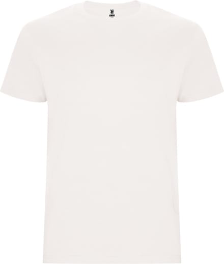 4 Pack T-shirts unisex met korte mouwen, 190 gram 'Stafford' Vintage Wit - S