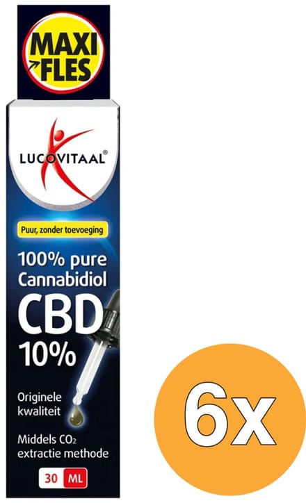 6x Lucovitaal CBD Olie 10% (30 ml)