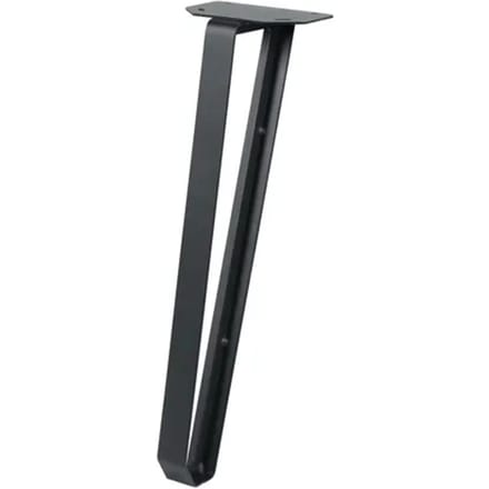 Duraline Meubelpoot Contour Staal 40cm Mat Zwart