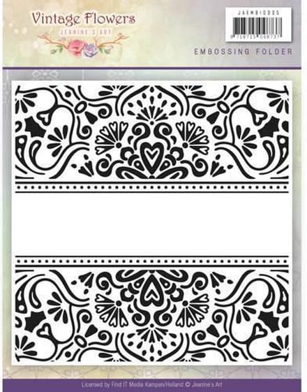 Embossingfolder - Jeanine's Art - Vintage Bloemen