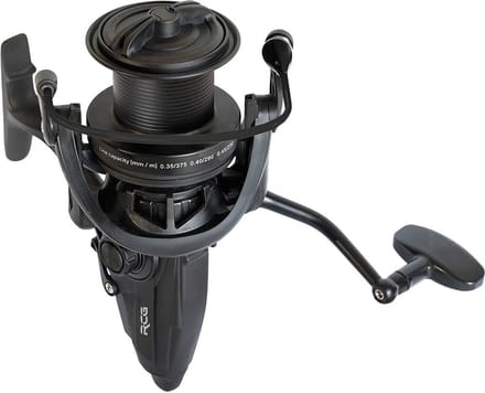 RCG Molen Freerunner XLT - 8000 - Aluminium - Quick Stop - Karpervissen - Vrijloopmolen - Zwart