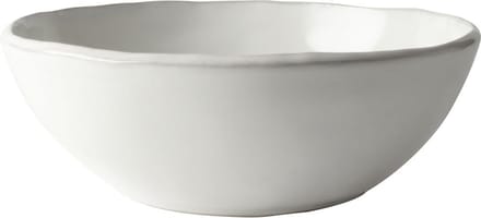Dutch Rose Organic Schaal - Serveerschaal - Stoneware Handgemaakt - 23cm - Wit