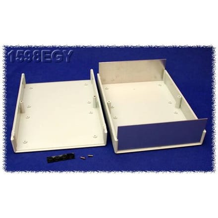 Hammond Electronics 1598EGY Instrumentbehuizing 160 x 160 x 86 ABS Grijs 1 stuk(s)