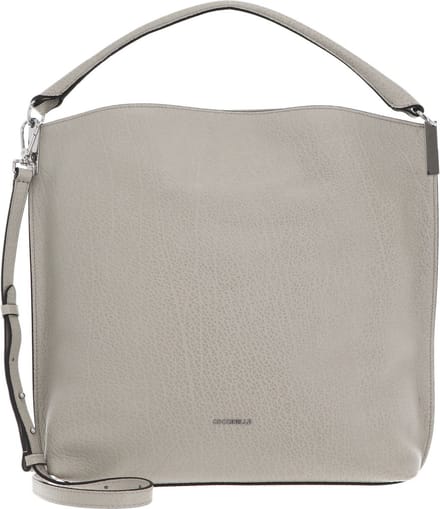 COCCINELLE Leren Schoudertas Handtas Estelle Elephant Shoulder Bag Gelso Beige