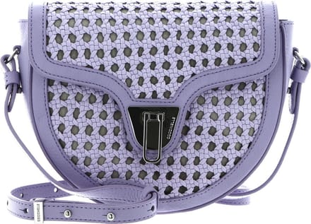 COCCINELLE Leren Schoudertas Beat Eco Woven Hand Bag Lavendel Paars