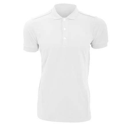 Russell Heren Rekken Korte Mouw Poloshirt (Wit)