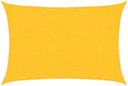 vidaXL - Zonnezeil - 160 - g/m² - rechthoekig - 2x2,5 - m - HDPE - geel