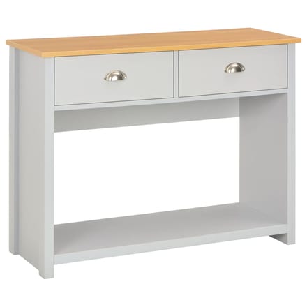 vidaXL - Wandtafel - 97x35x76 - cm - grijs