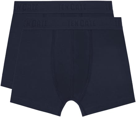 Ten Cate Basics organic cotton stretch shorts navy 2 pack voor Jongens | Maat 98/104
