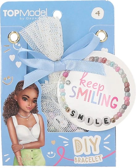 Depesche - TOPModel DIY armbanden Pearlsonals - mot. 4 - keep SMILING