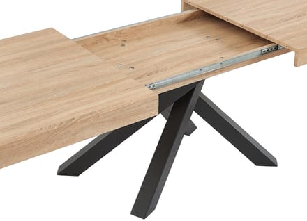 Vente-unique Set tafel CATONAV + 4 stoelen MASURIE - Naturel en crèmewit