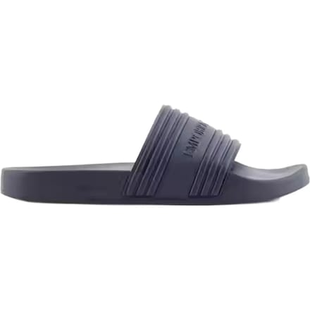 Emporio Armani Logo Tape Pool Side Slippers Blauw EU 40 Man