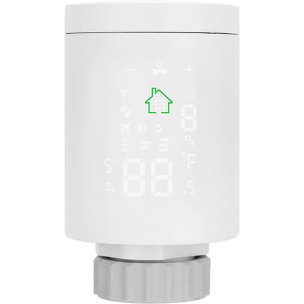 Actionneur de radiateur intelligent Tuya ZIGBEE 3.0, vanne thermostatique programmable avec commande vocale. blanc