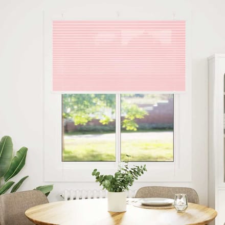 vidaXL - Plissé - rolgordijn - 110x150cm - stofbreedte - 109,4cm - polyester - roze