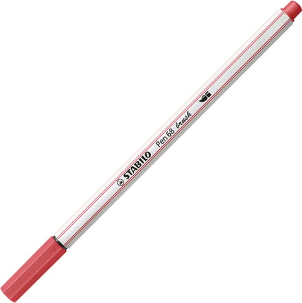 Brushstift STABILO Pen 568/47 roestig rood - 10 stuks