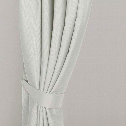 Homescapes verduisteringsgordijn tiebacks Chevron crème 2 stuks